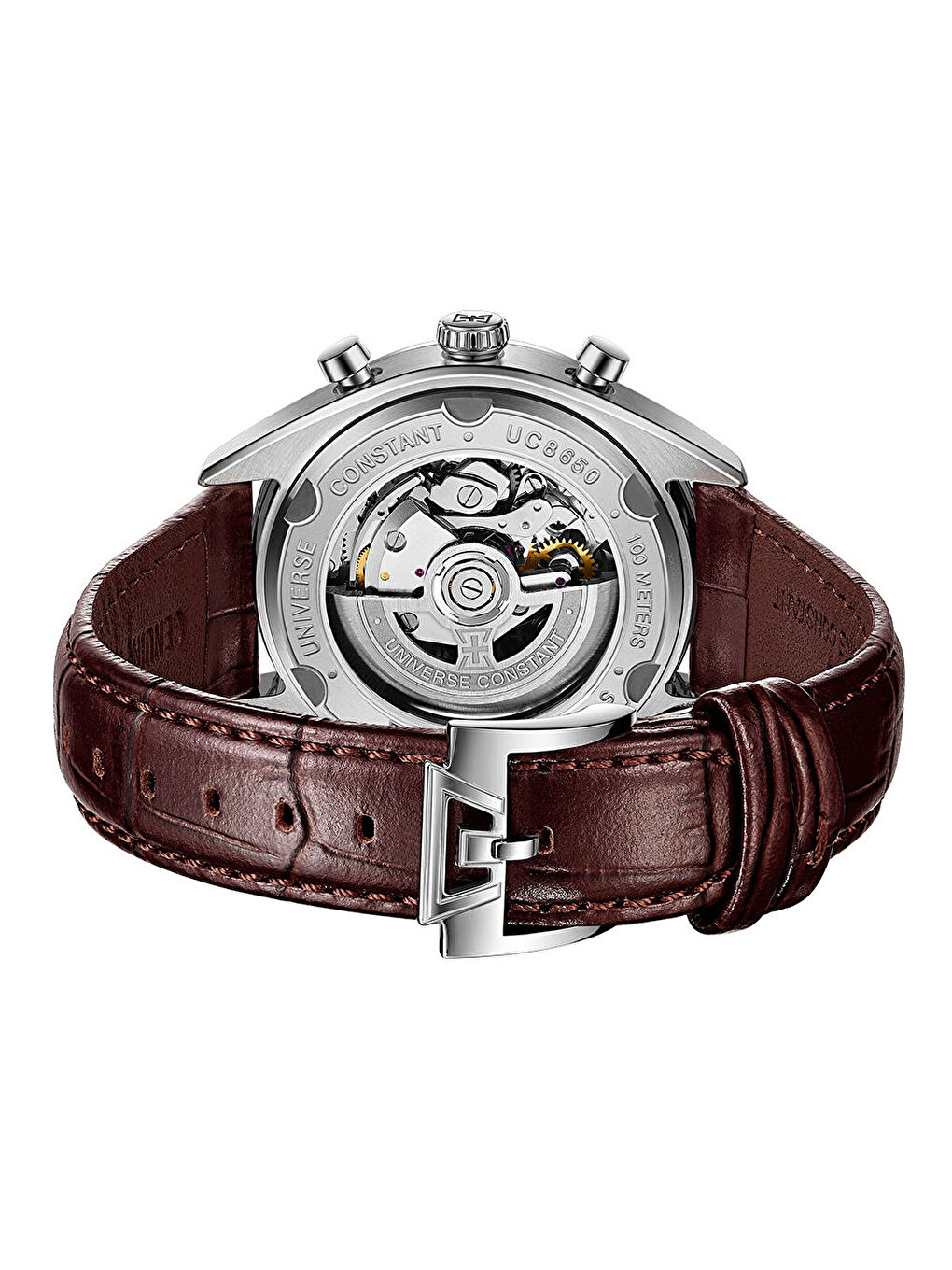 Kahverengi UC8650 Erkek Kol Saati-3