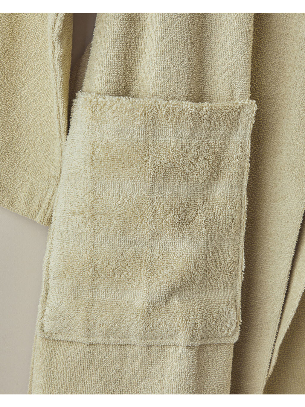 Bubble Pamuk Bornoz L-XL Açık Yeşil-1