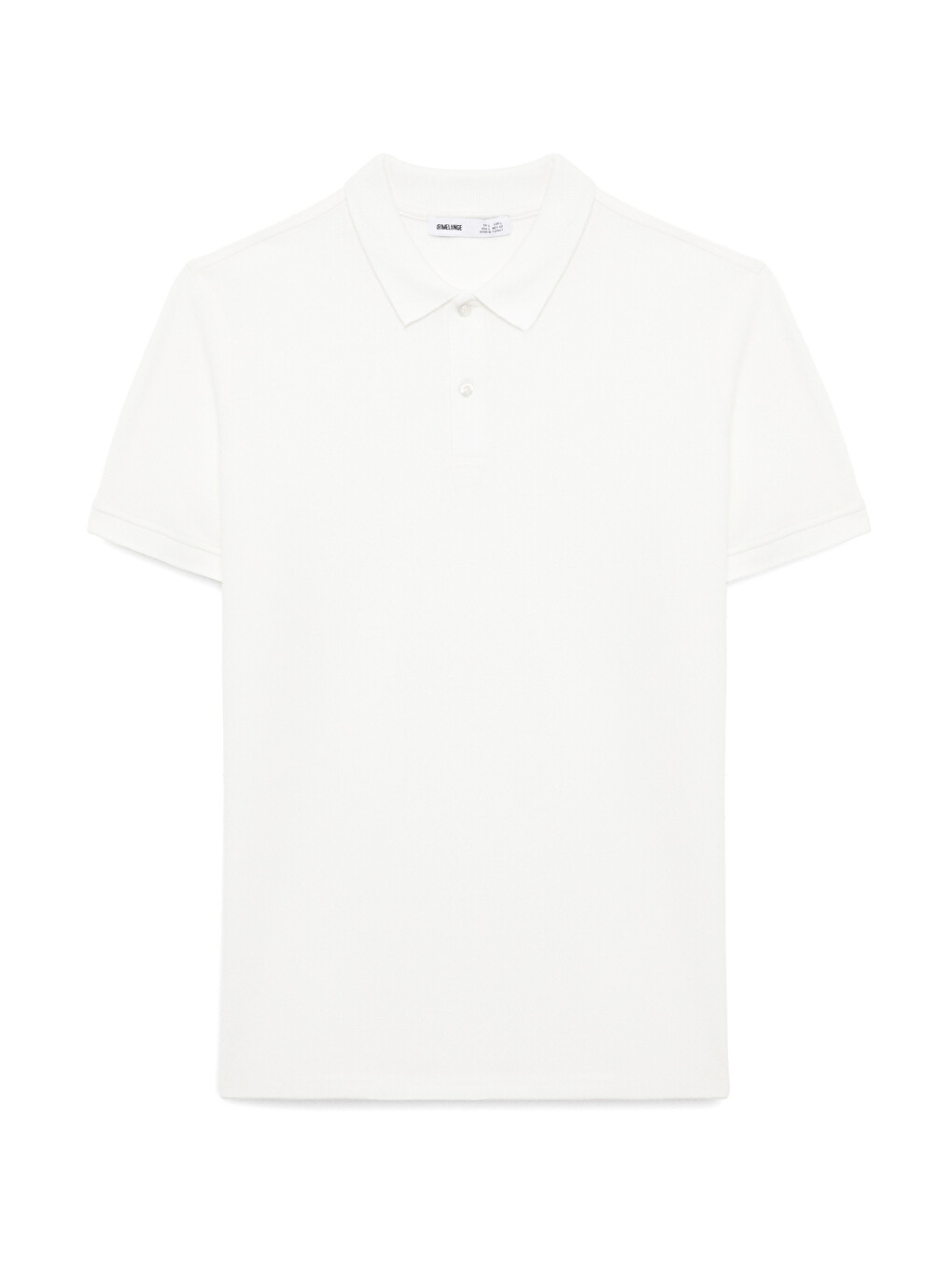 Beyaz SKYLOOM Erkek %100 Pamuk Kısa Kollu Regular Fit BEYAZ Polo Yaka T-shirt