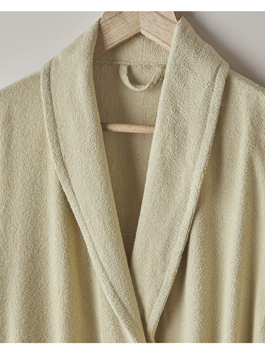 Bubble Pamuk Bornoz L-XL Açık Yeşil-2