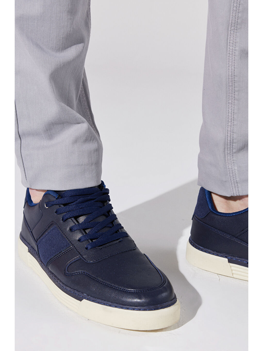 Erkek Lacivert Sneaker Ayakkabı-1
