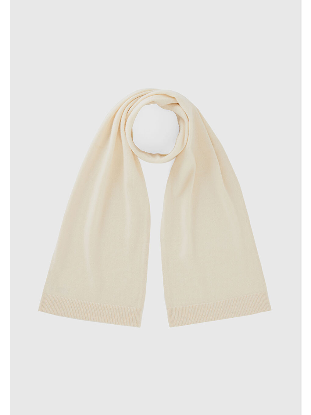 Kadın Beyaz %100 Kaşmir Atkı