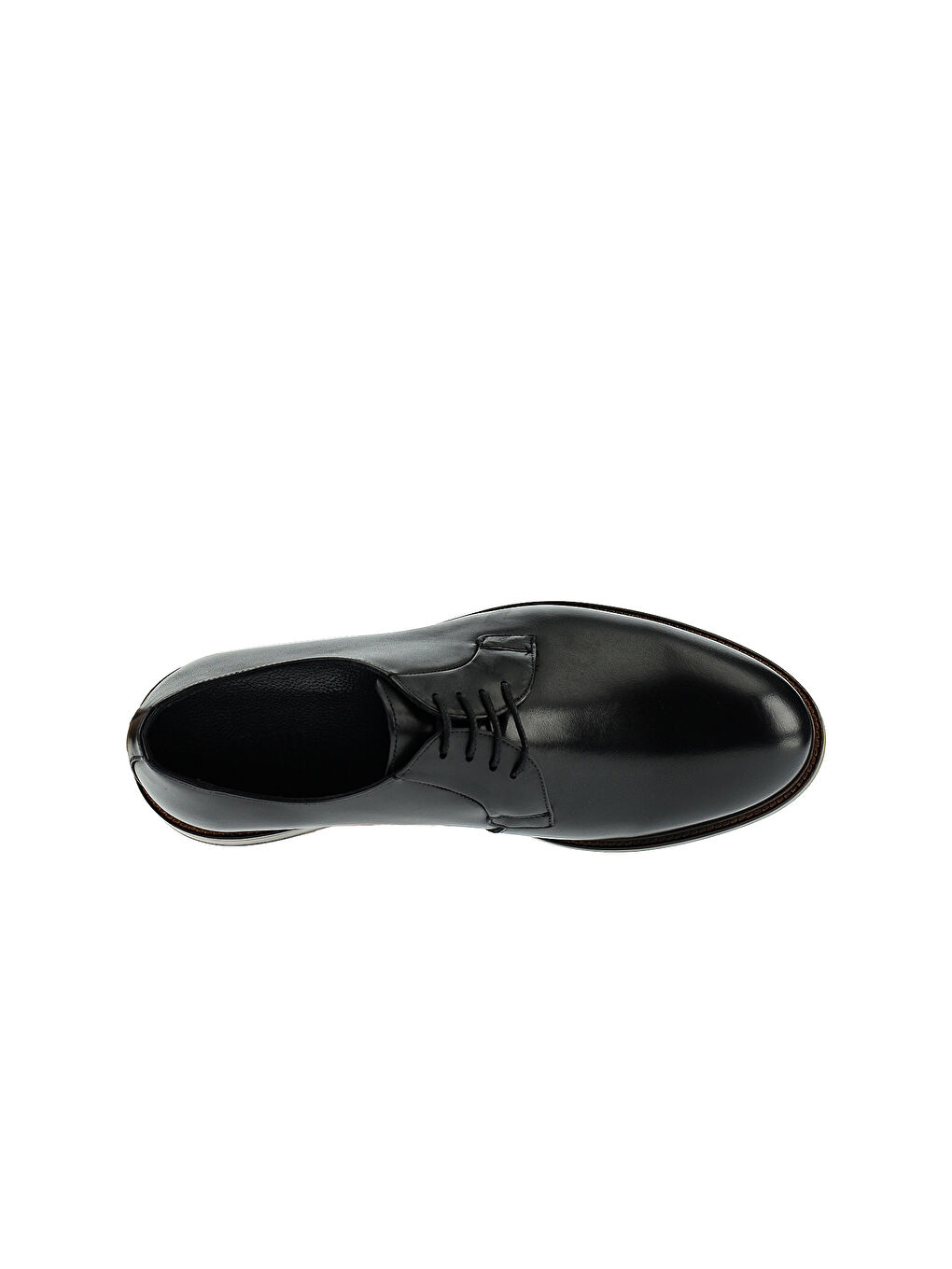 Siyah Düz Antik Deri Ayakkabı-5