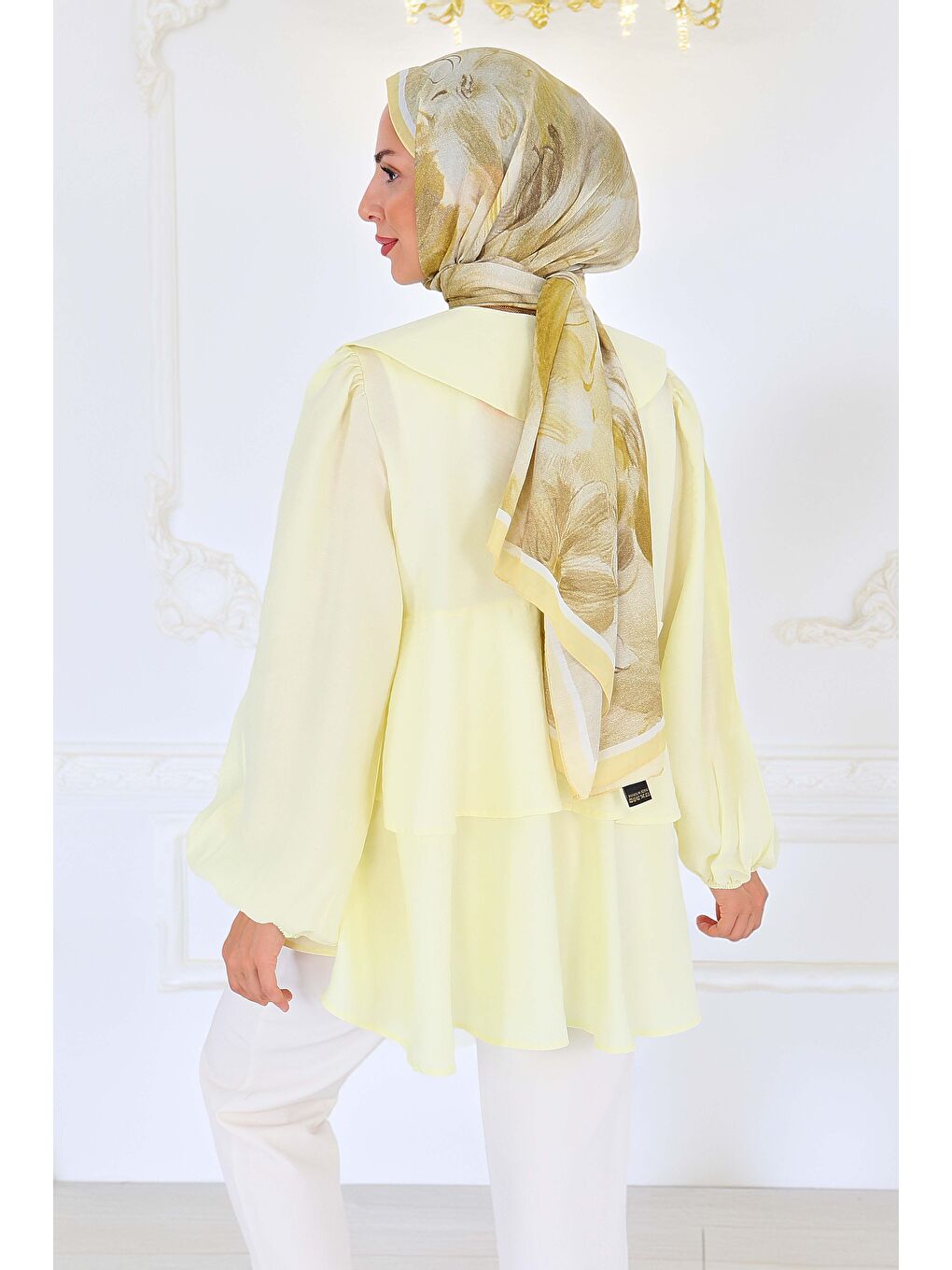 Sarı Bağlamalı Gömlek Sari - 27549-4