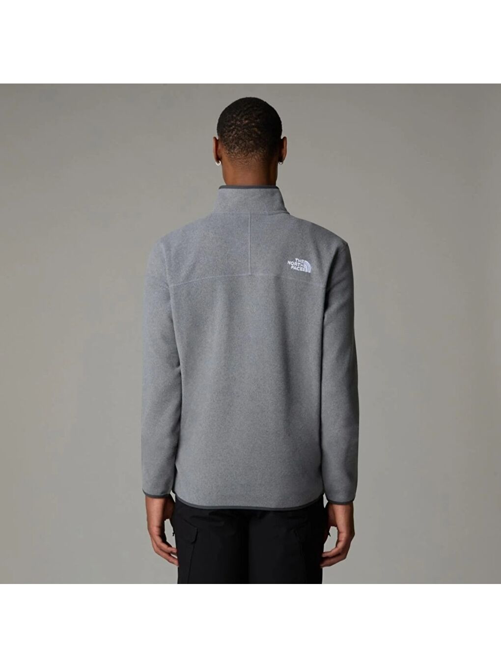 The North Face 100 Glacier 1/4 Zip Erkek Gri Dik Yaka Sweatshirt - 2