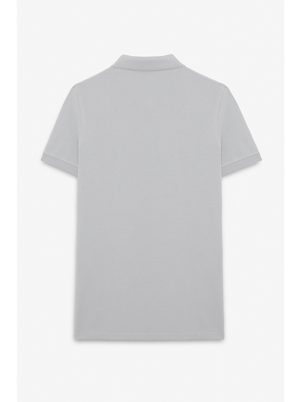 Gri SKYLOOM Erkek %100 Pamuk Kısa Kollu Regular Fit GRİ Polo Yaka T-shirt-2