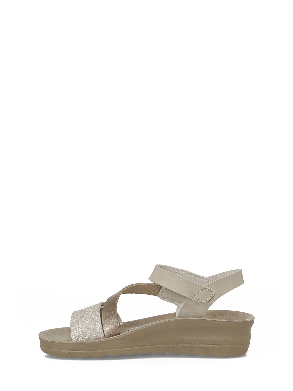 Sarı 409106.Z6FX Altın Kadın Comfort Sandalet-2