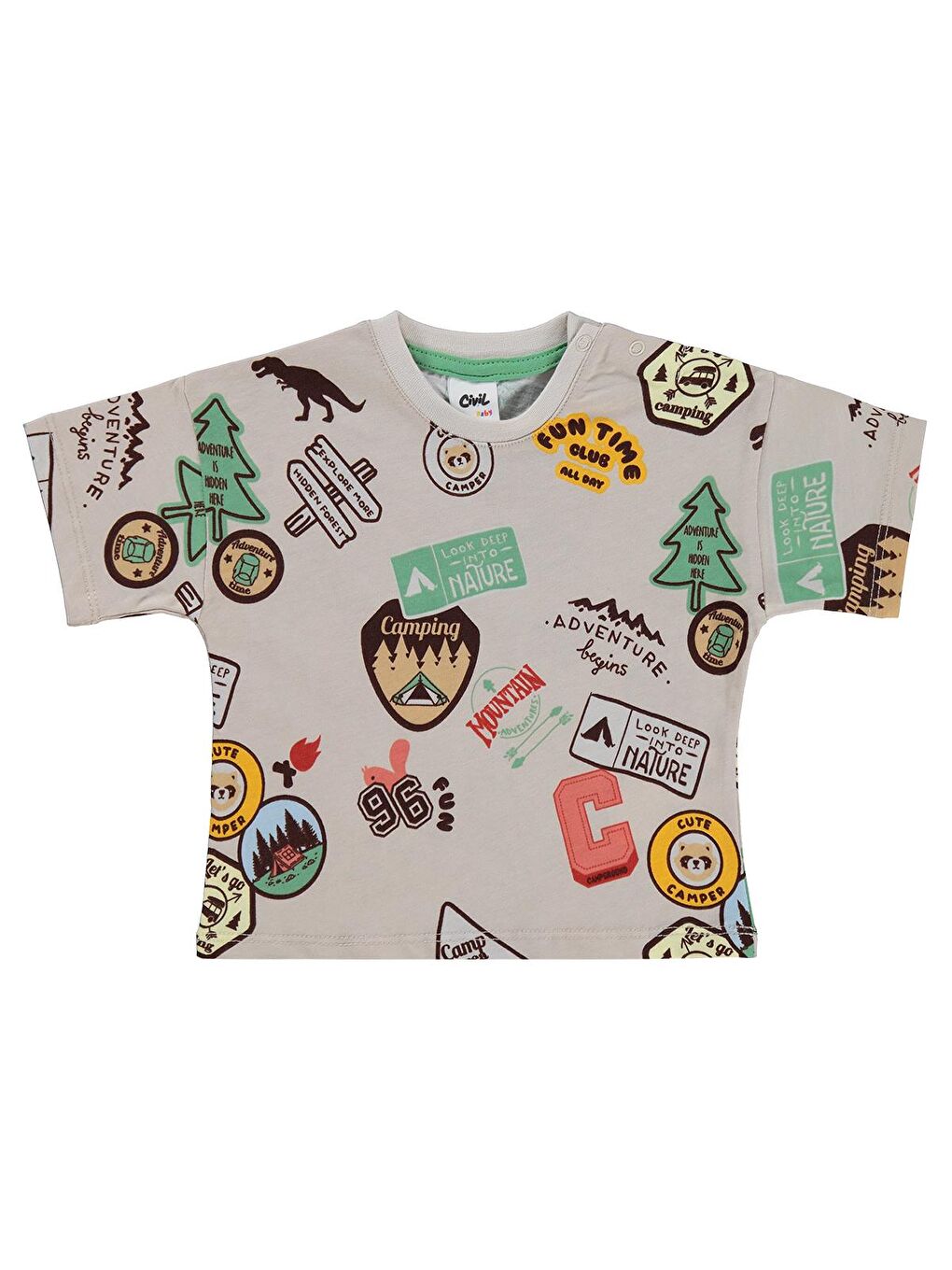 Baby Patch Empirme 6-18 Ay Tişört - Bej