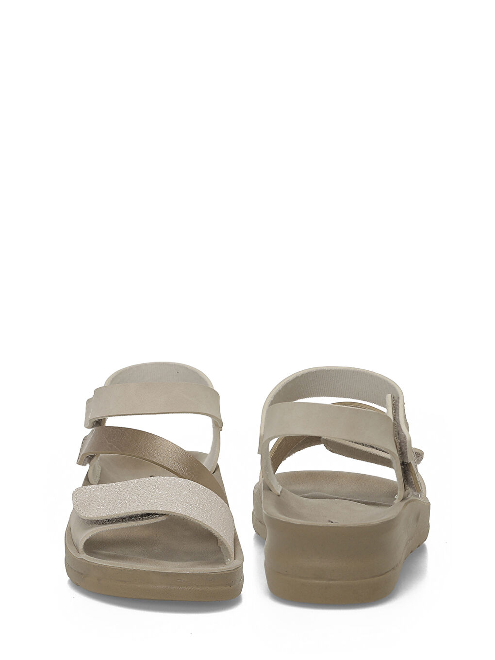 Sarı 409106.Z6FX Altın Kadın Comfort Sandalet-4