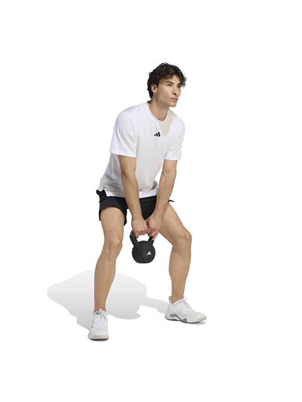 D4T Essentials Erkek Beyaz Yuvarlak Yaka Tişört-4