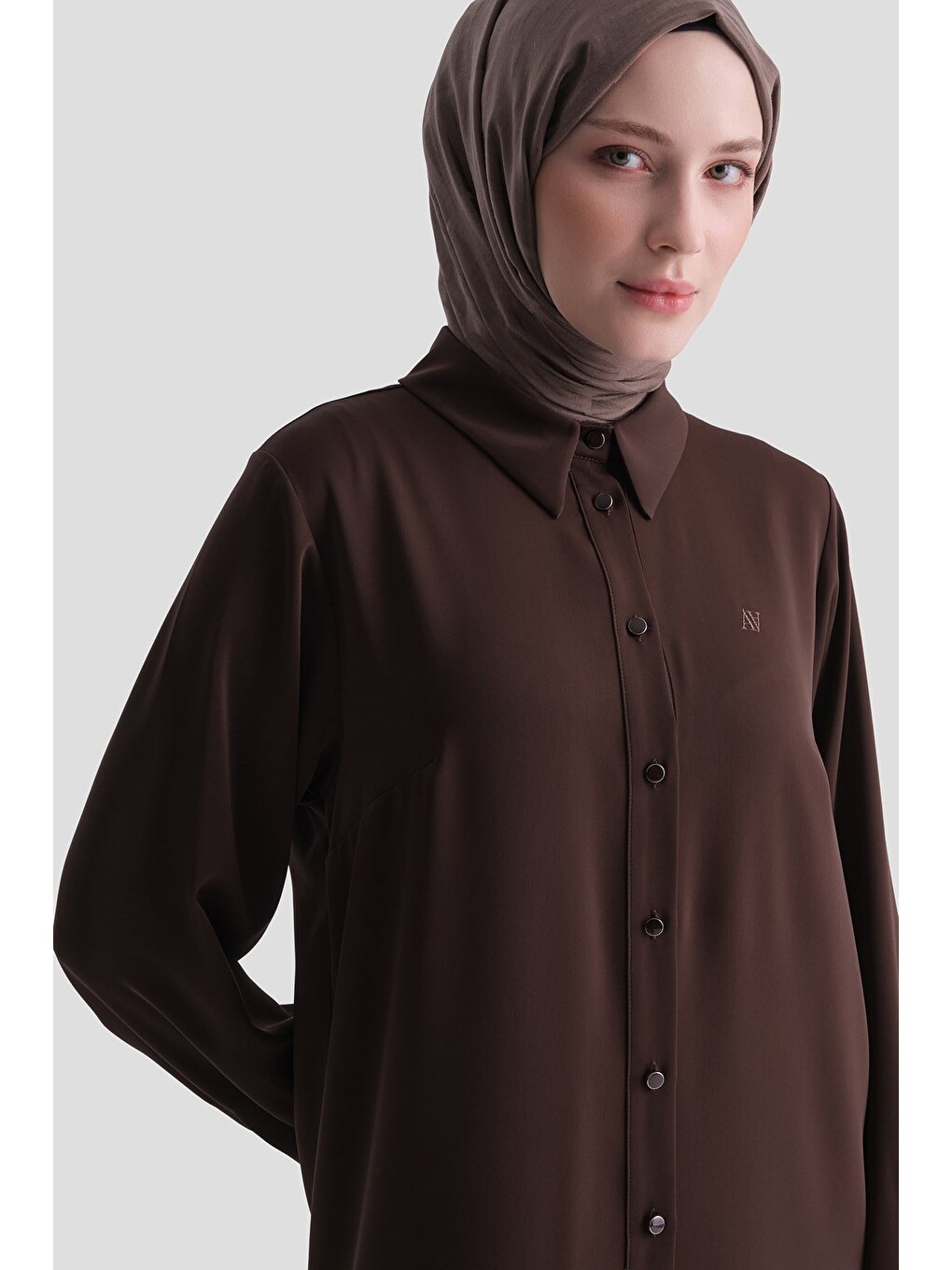 Kahverengi A Logolu Tunik Acı Kahve-3