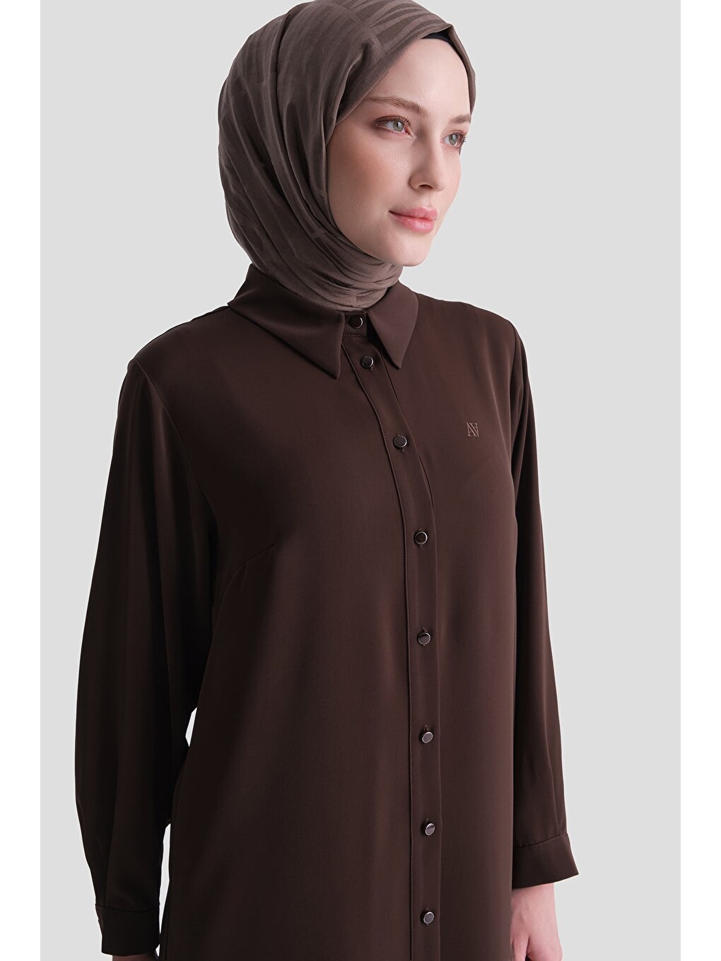 Kahverengi A Logolu Tunik Acı Kahve-4