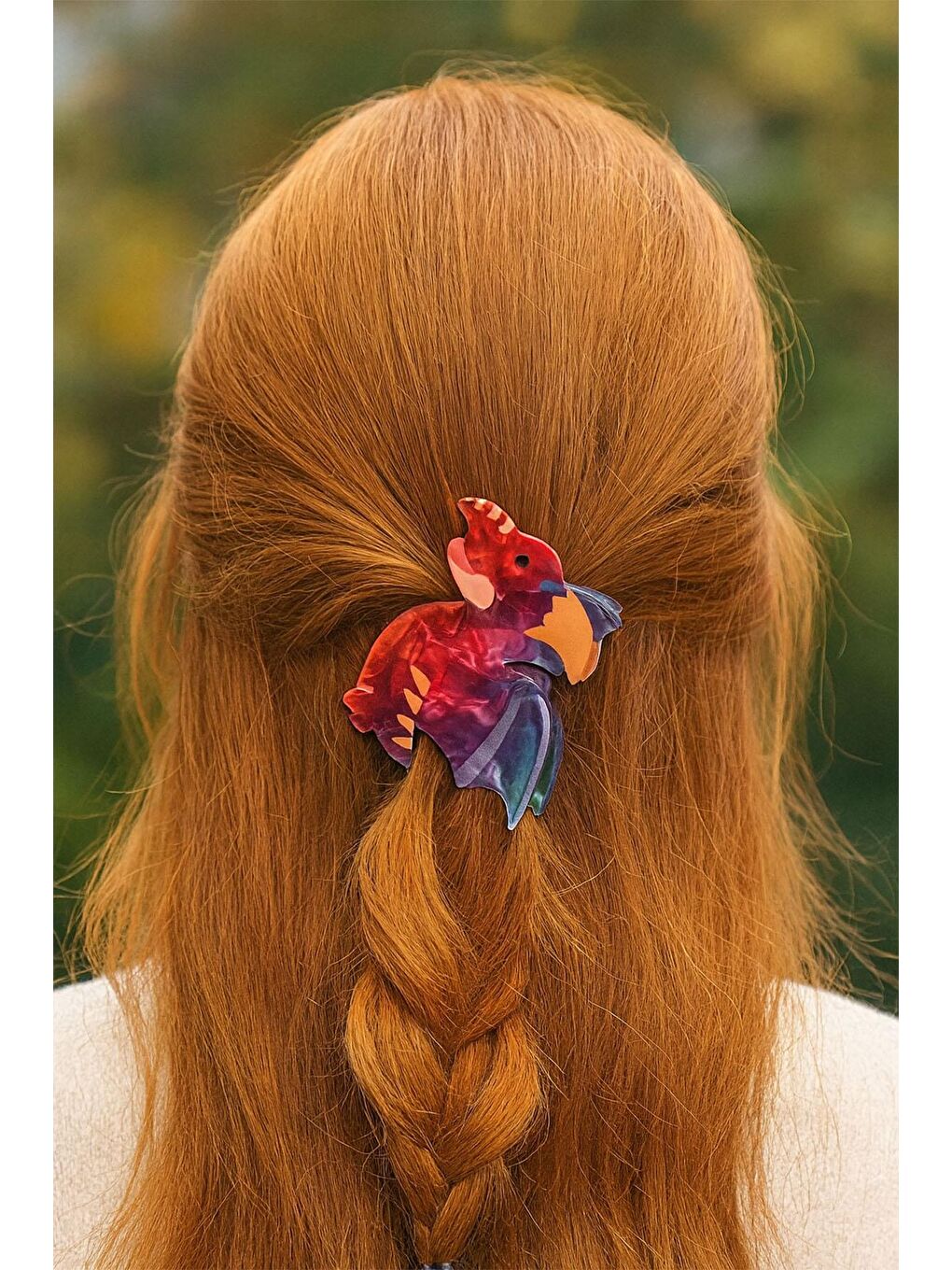 Karışık Sevimli Dinozor Figürlü Lüks Asetat Mandal Toka-2