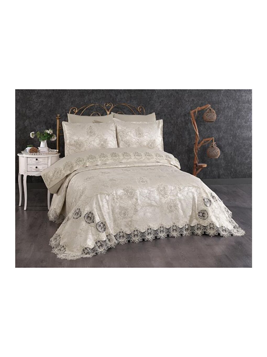 Kahverengi Asel Gelin Seti 7 Parça Cappucino-1