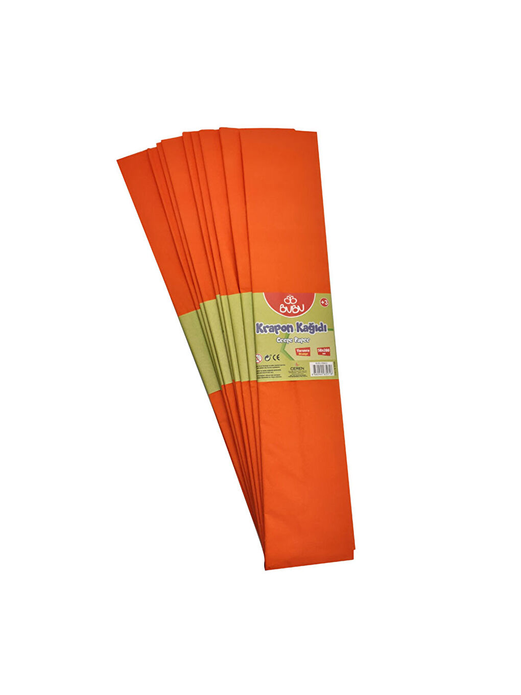 Bubu Bu-Bu Krapon Kağıdı Turuncu BUBU-KR0010