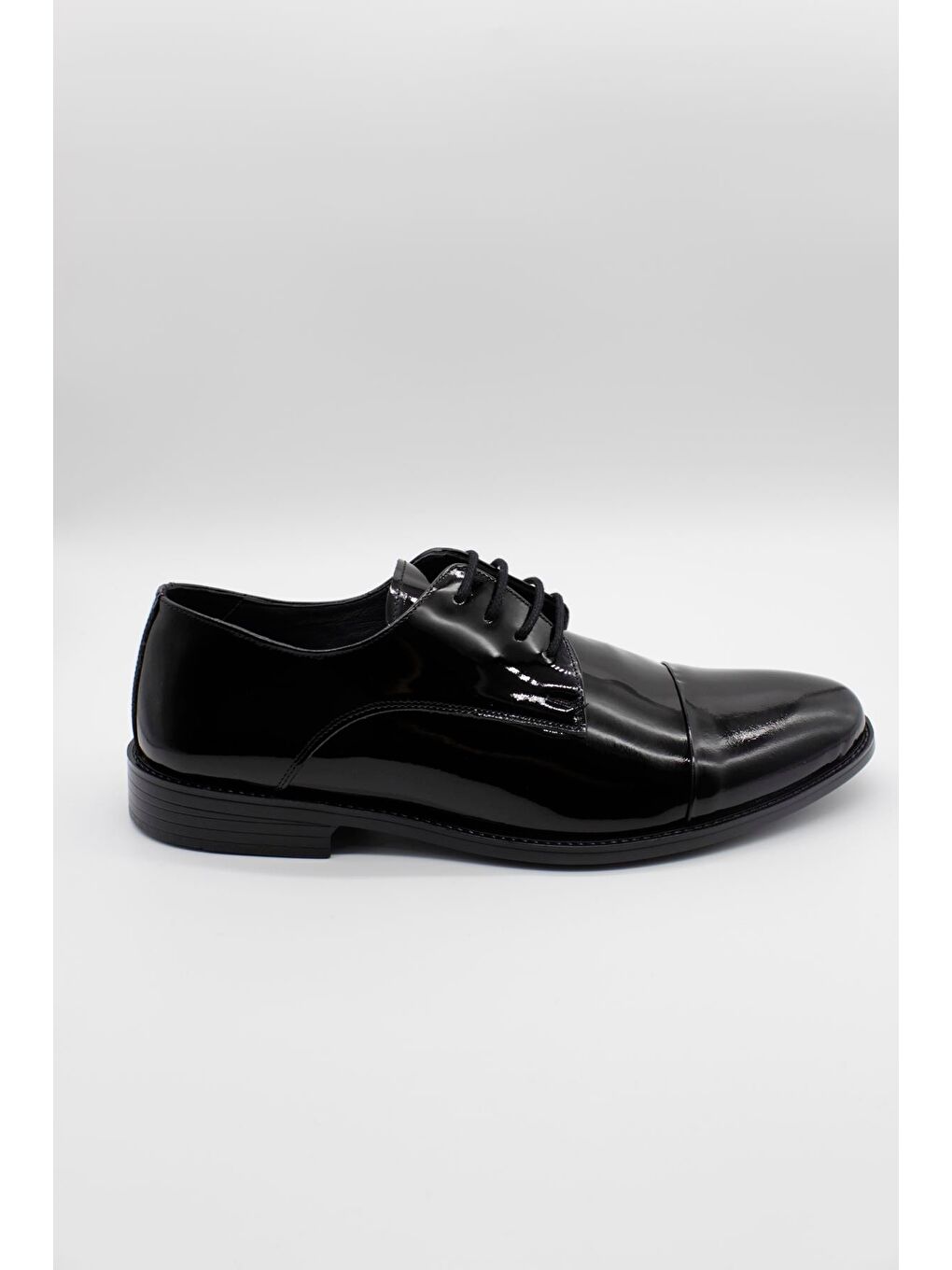 Siyah Hakiki Deri Rugan Bağcıklı Ayakkabı 1033240279