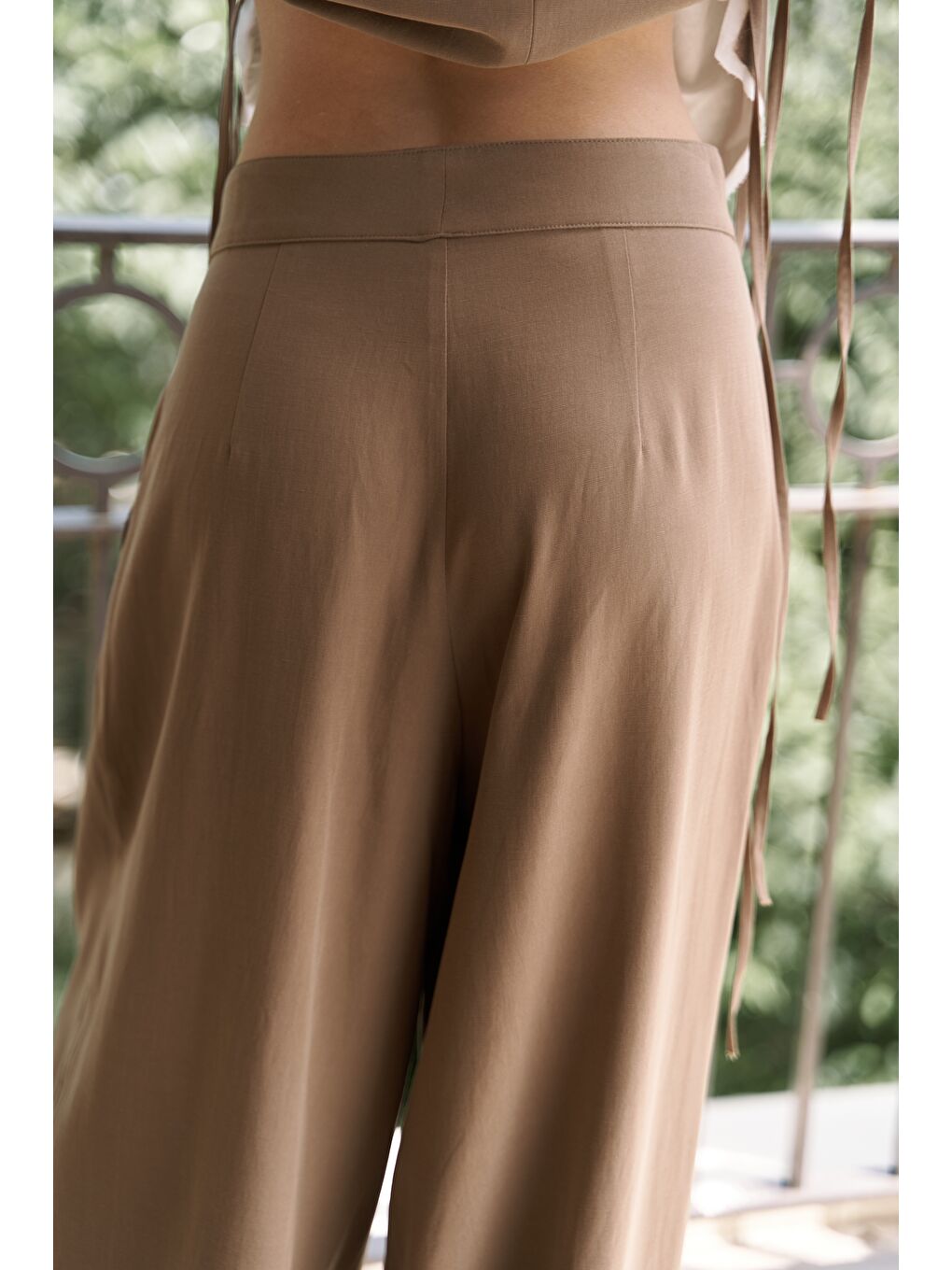 Kahverengi Shonas Bağcık Detay Kahve Yelek Pantolon Takım-7