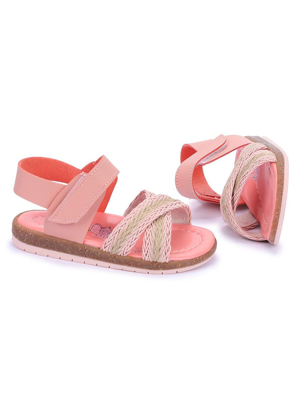 KİKO Pudra Pembe Kız Çocuk Bebe Sandalet Şb 2687-91