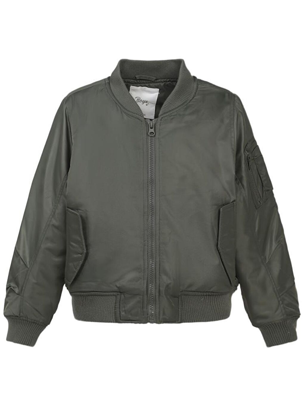 Haki Boys Kolu Cepli 6-9 Yaş Mont-5