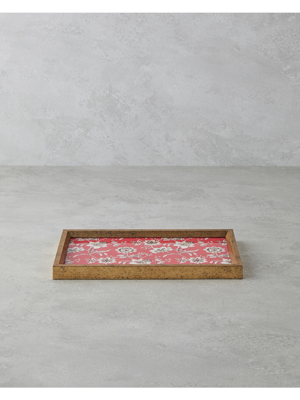 Woody Bergamot Dekoratif Tepsi 16x26 cm Kırmızı-1