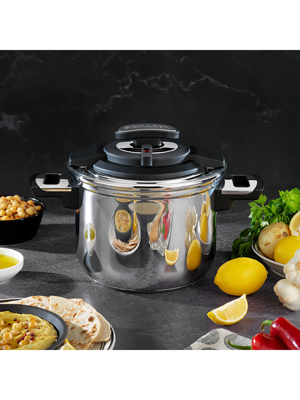 İn Safe Düdüklü Tencere 7 Lt-Siyah