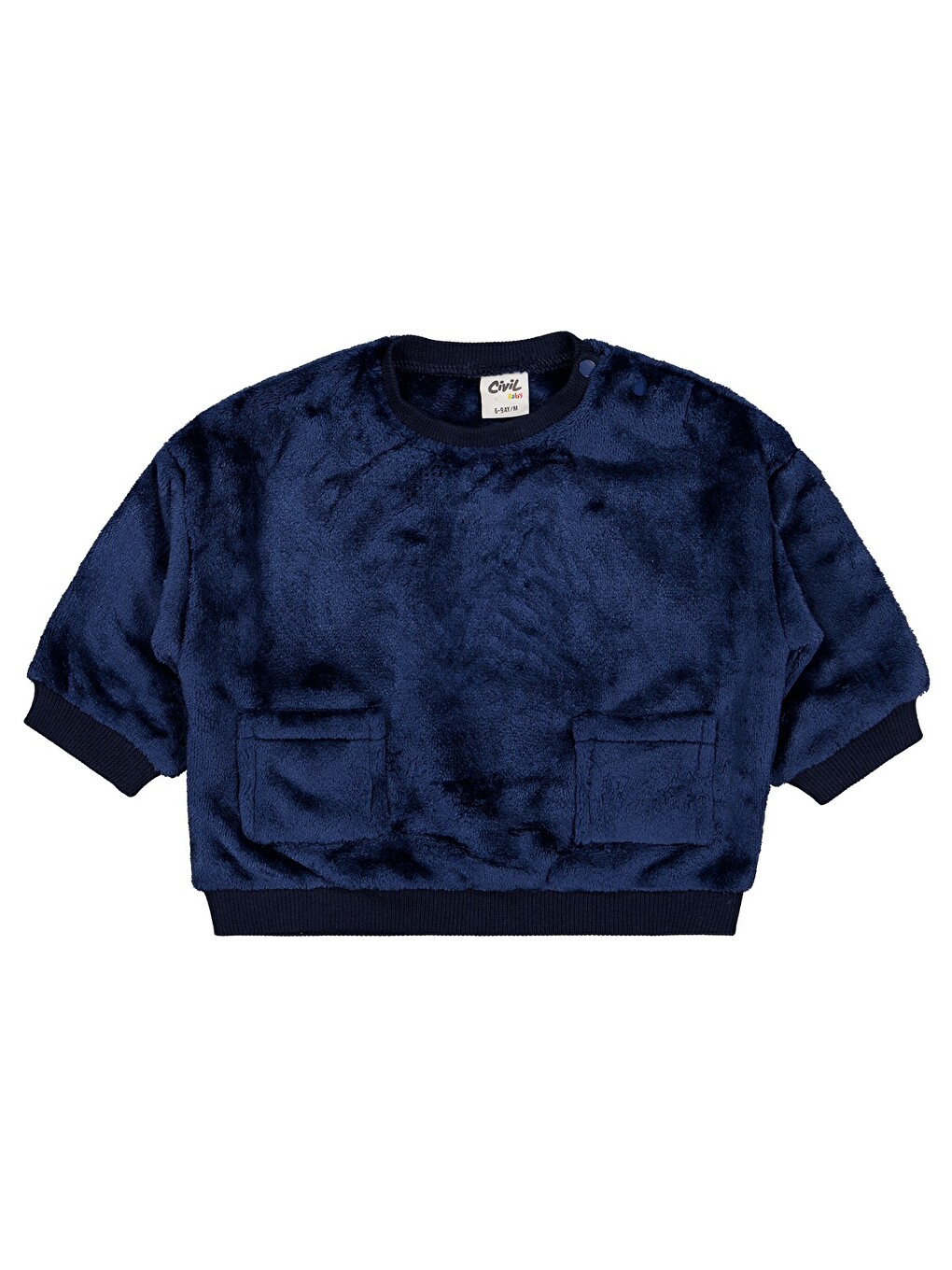 Baby Çift Cep 6-18 Ay Sweatshirt - Lacivert