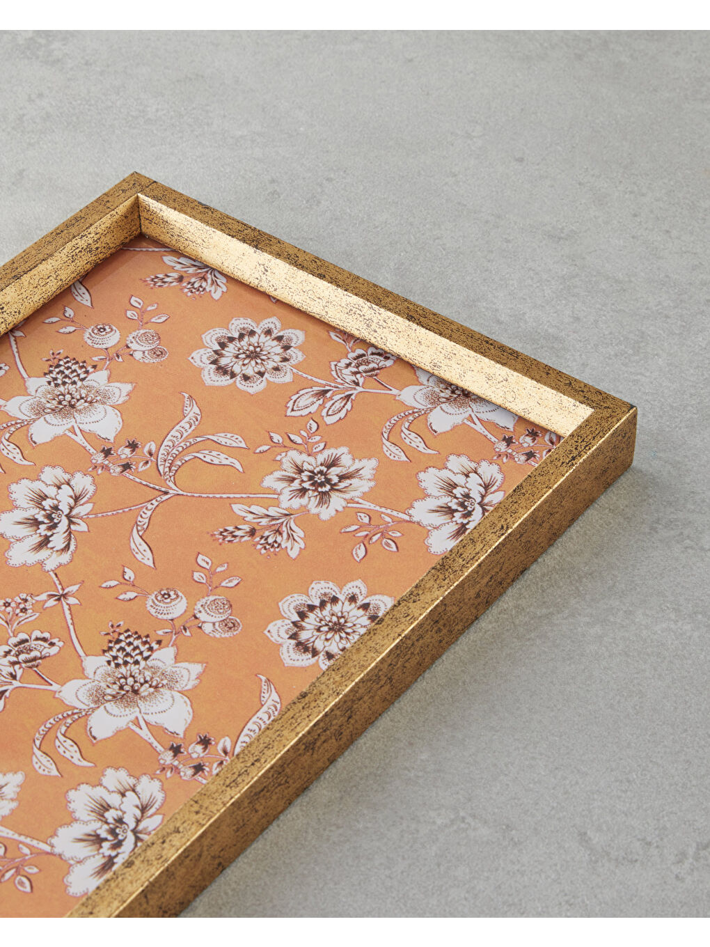 Pine Rose Dekoratif Tepsi 16x26 cm Turuncu-2