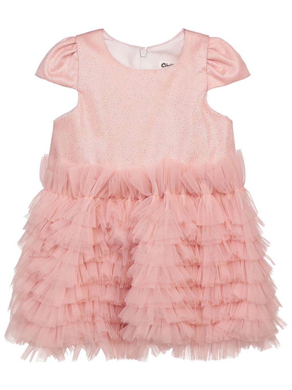 Pembe Girls 2-5 Yaş Abiye - Pudra-1