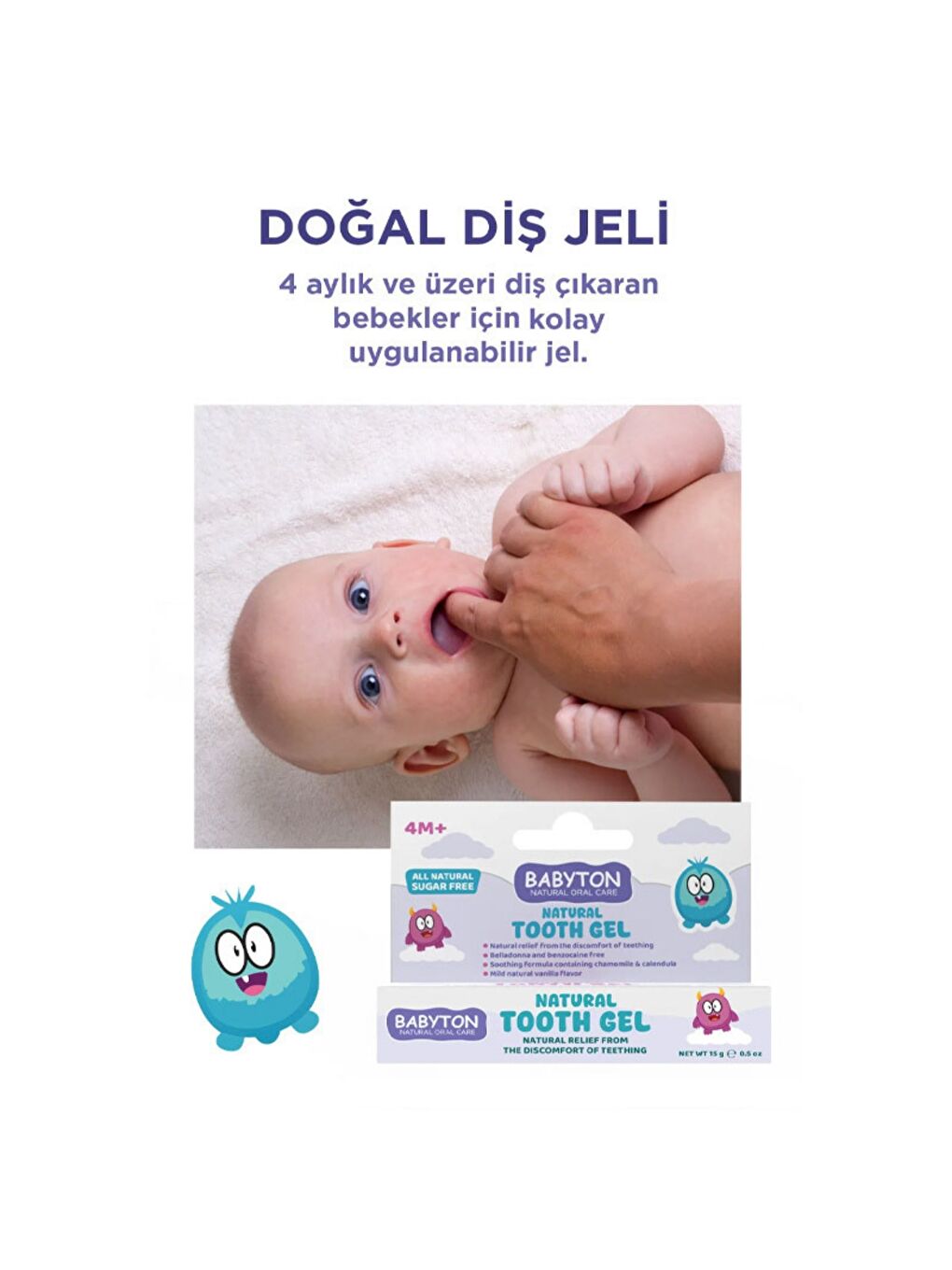 Bebekler İçin Doğal Diş Jeli 15gr-2