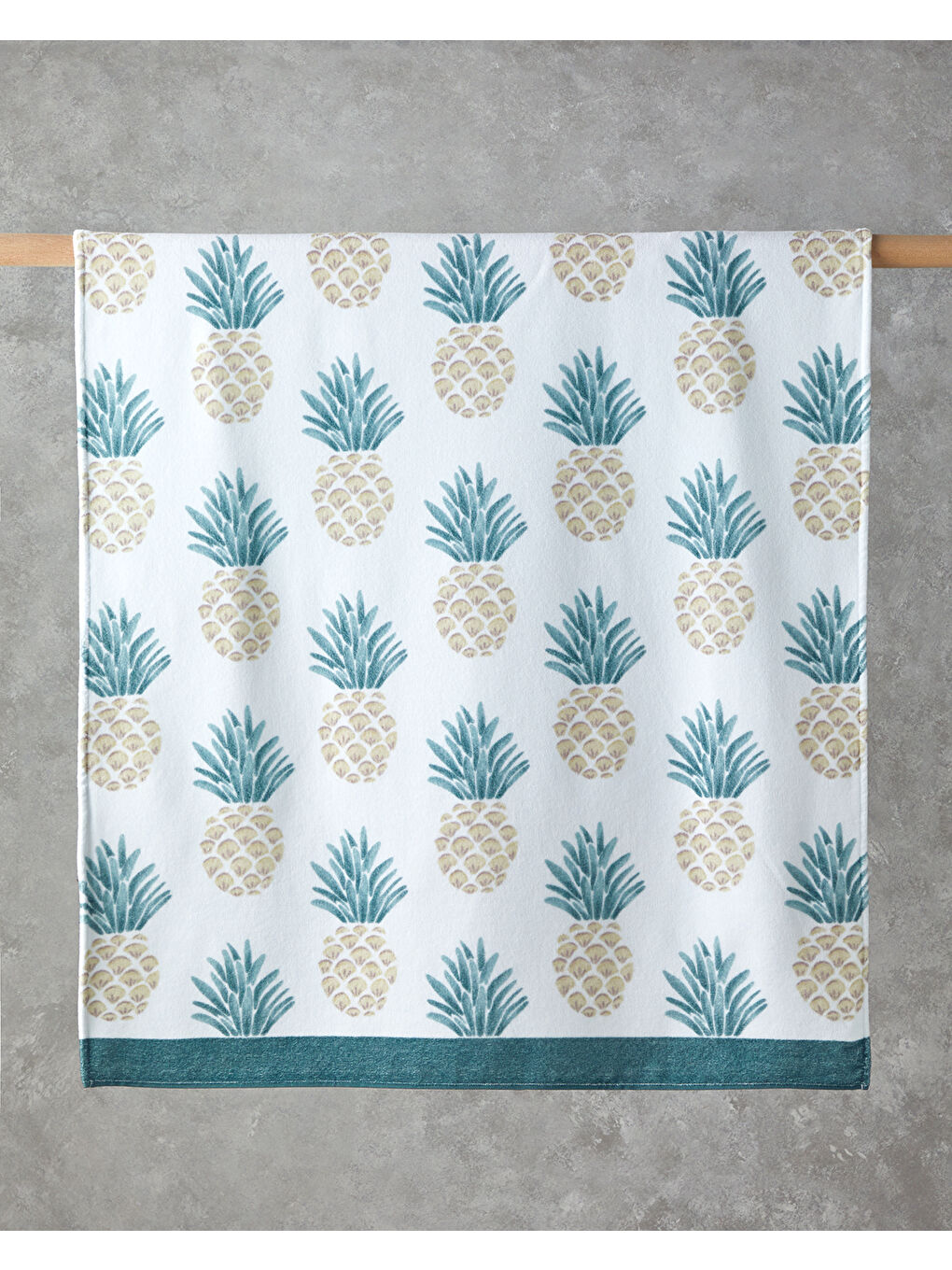 Lila Jeylo Pamuklu Plaj Havlusu 90x150 cm Ekru-Sarı