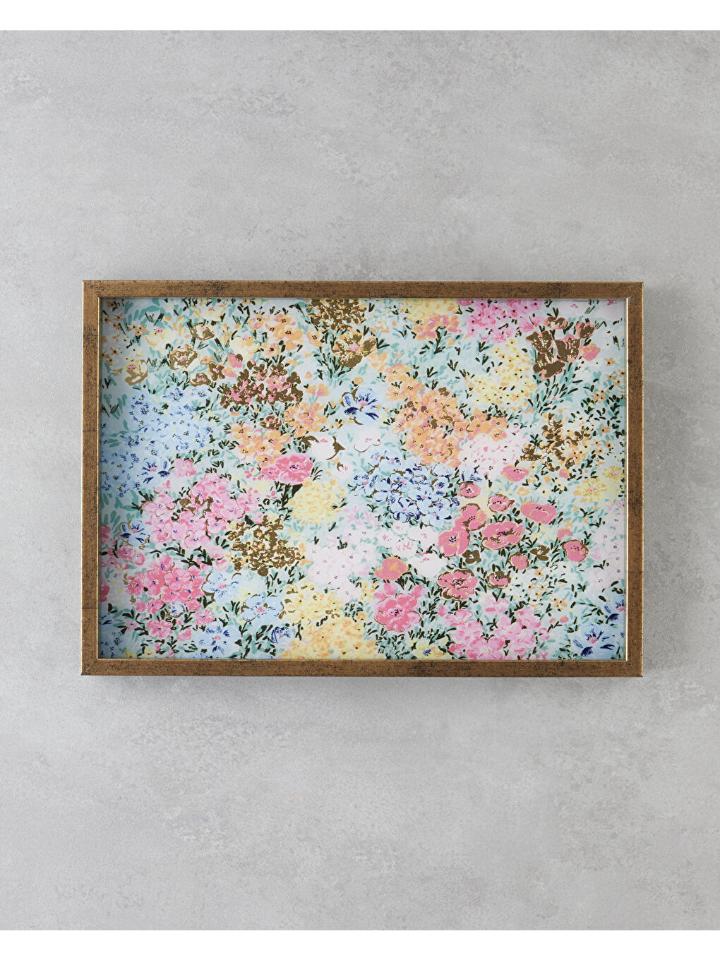 Beyaz Akuante Dekoratif Tepsi 30x42 cm Multicolor