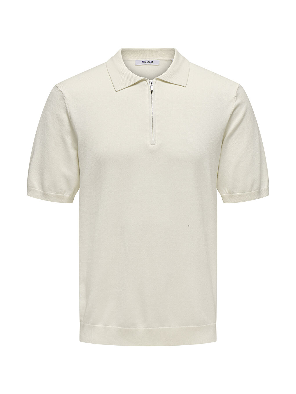 Ekru Onswyler Regular Fit Yarım Fermuarlı Polo Yaka Tişört 22028606-4