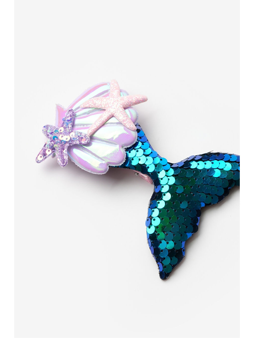 Petrol  Pullu Deniz Kızı Kız Çocuk Klips Toka-1