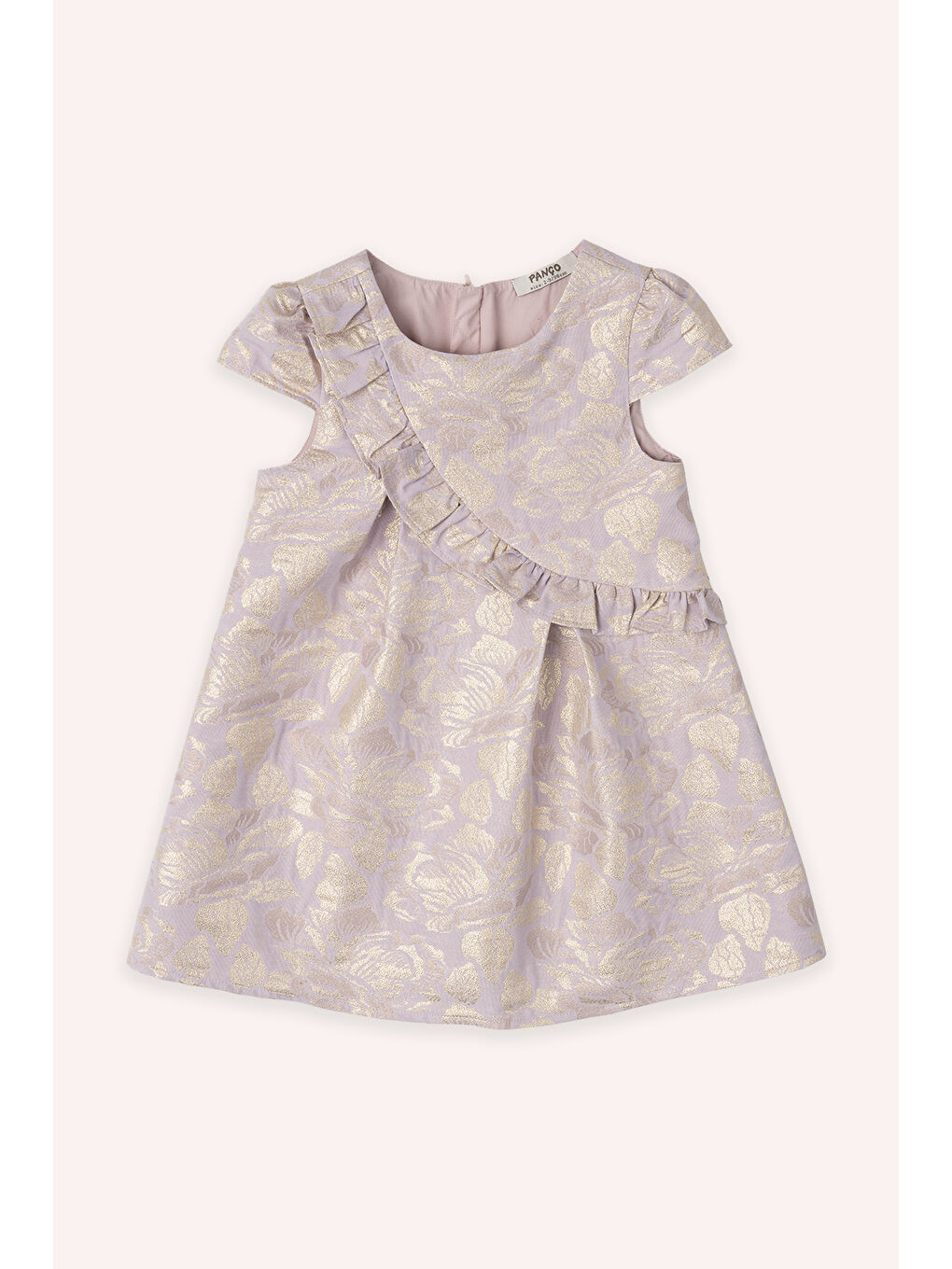Kız Çocuk Fırfır Detaylı Elbise Lila