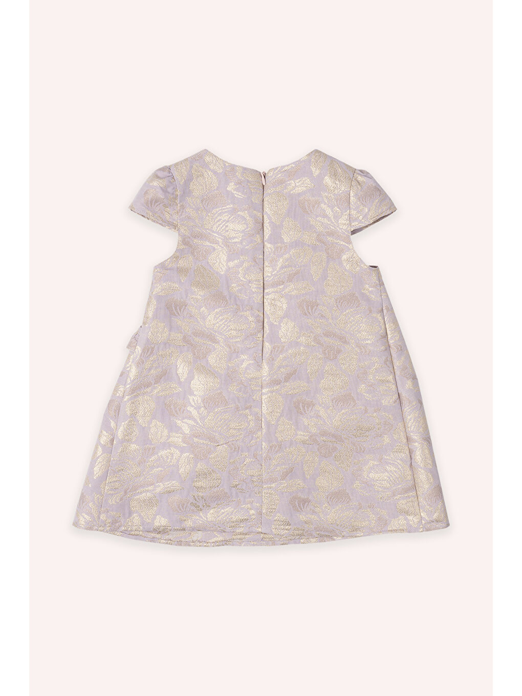Kız Çocuk Fırfır Detaylı Elbise Lila-8