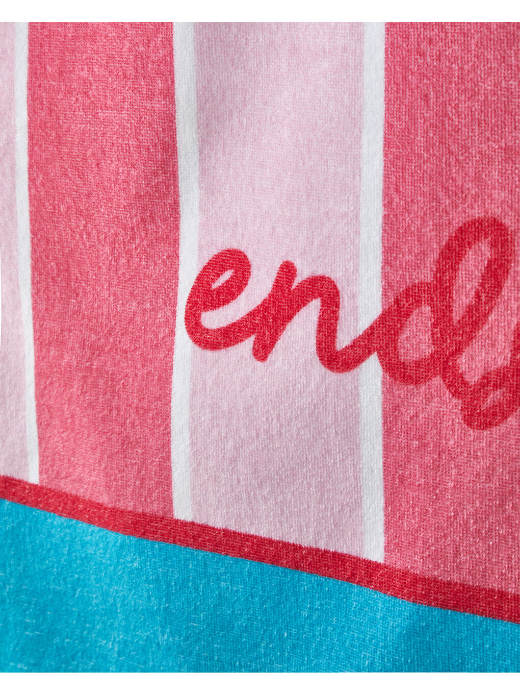 Funny Stripe Pamuklu Baskılı Plaj Havlusu 90x150 cm Pembe-2