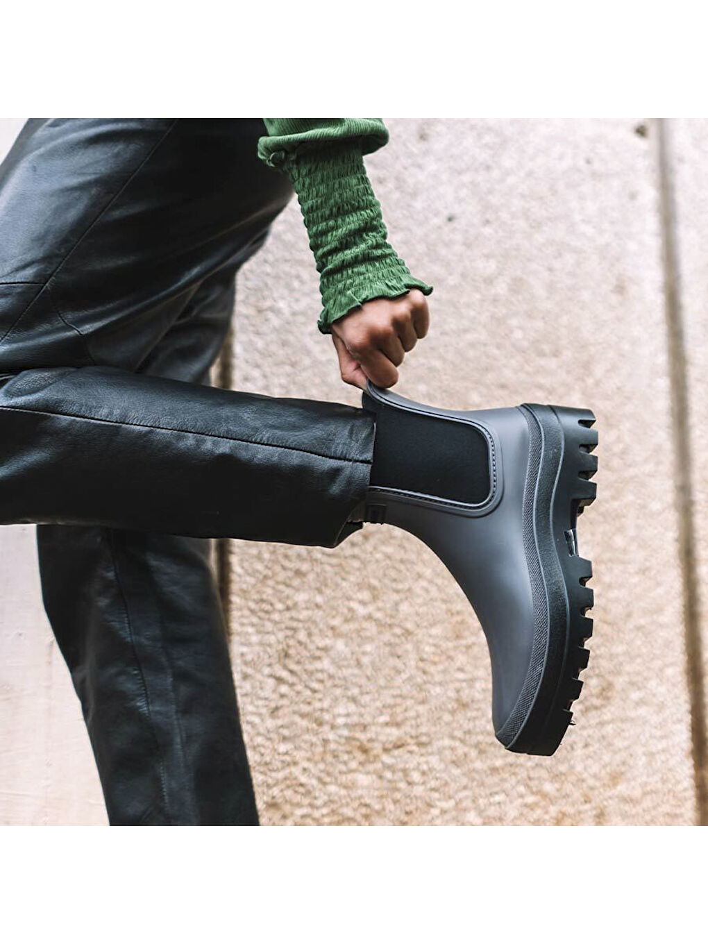 Kadın Bot (Yağmur ) Carter Chelsea Waterproof Ankle boot in Grey (Gris)-3