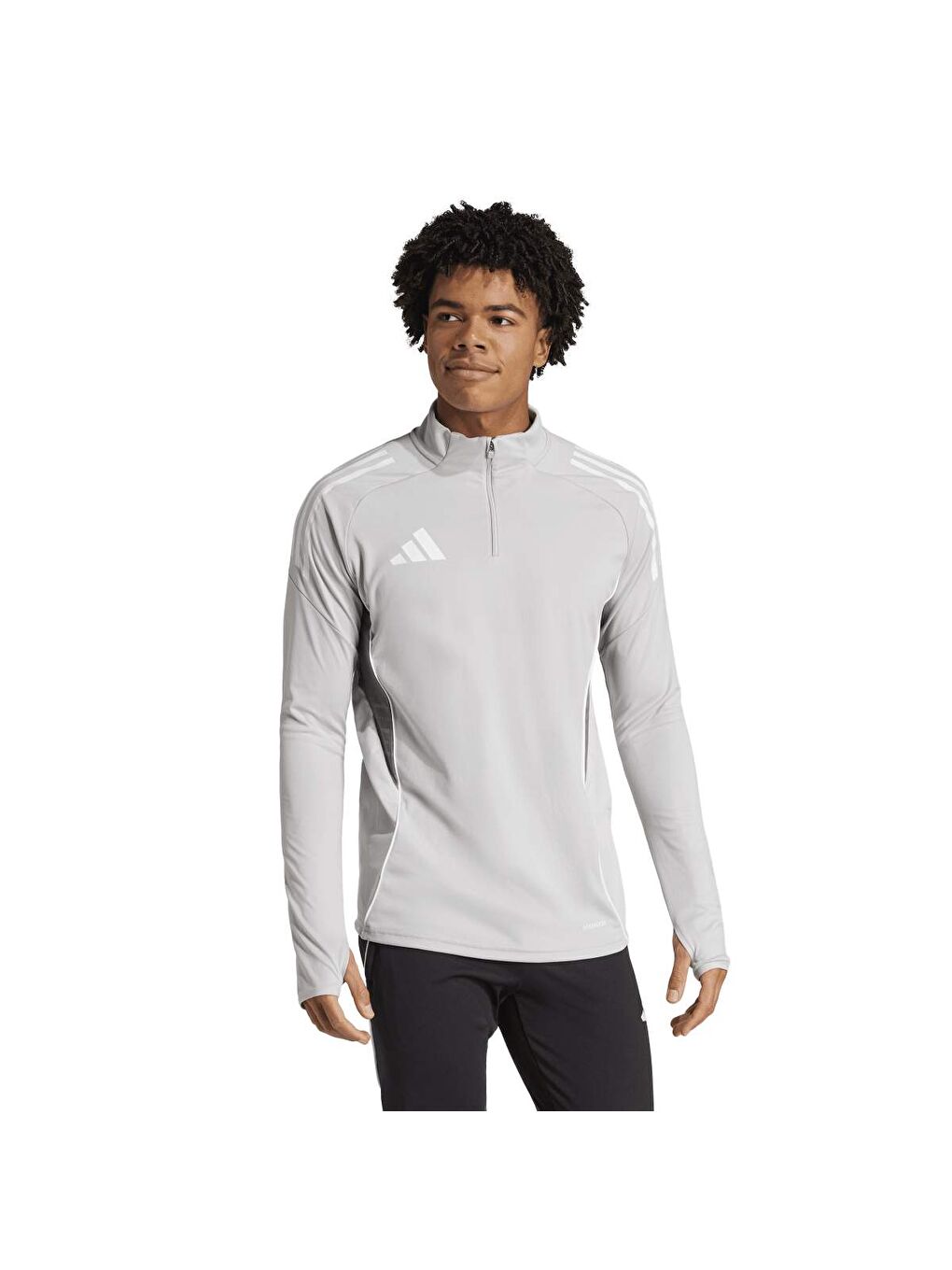 Tiro25C Training Top Erkek Gri Dik Yaka Ceket