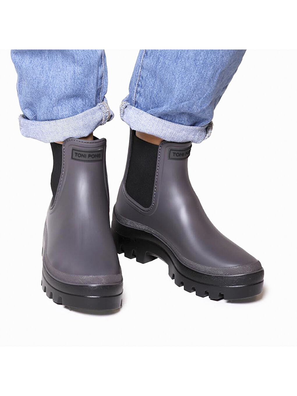 Kadın Bot (Yağmur ) Carter Chelsea Waterproof Ankle boot in Grey (Gris)-4