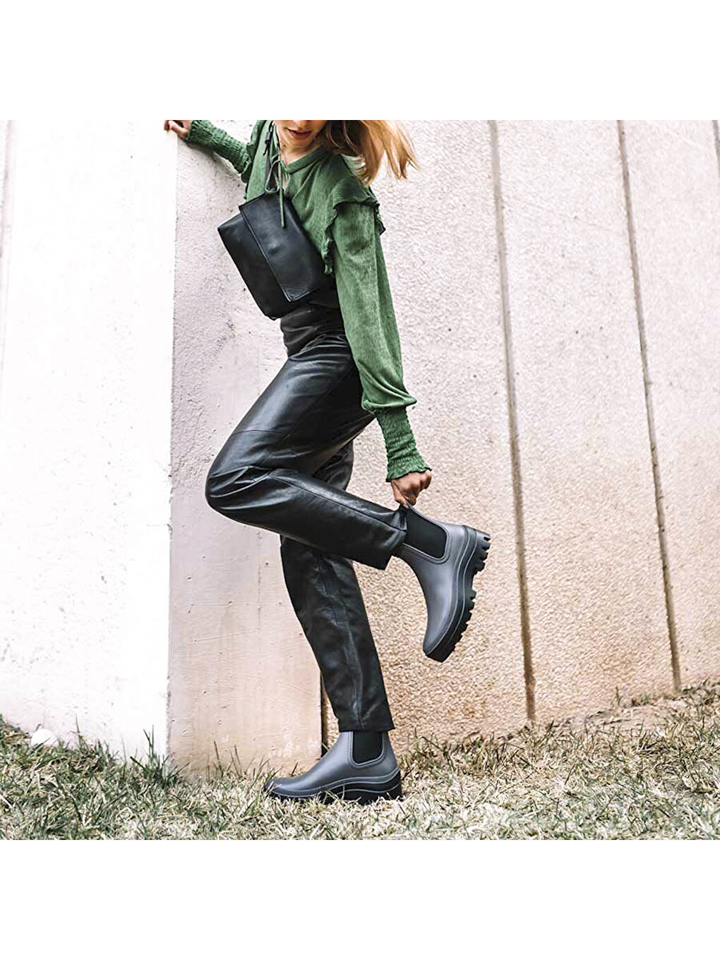 Kadın Bot (Yağmur ) Carter Chelsea Waterproof Ankle boot in Grey (Gris)-5