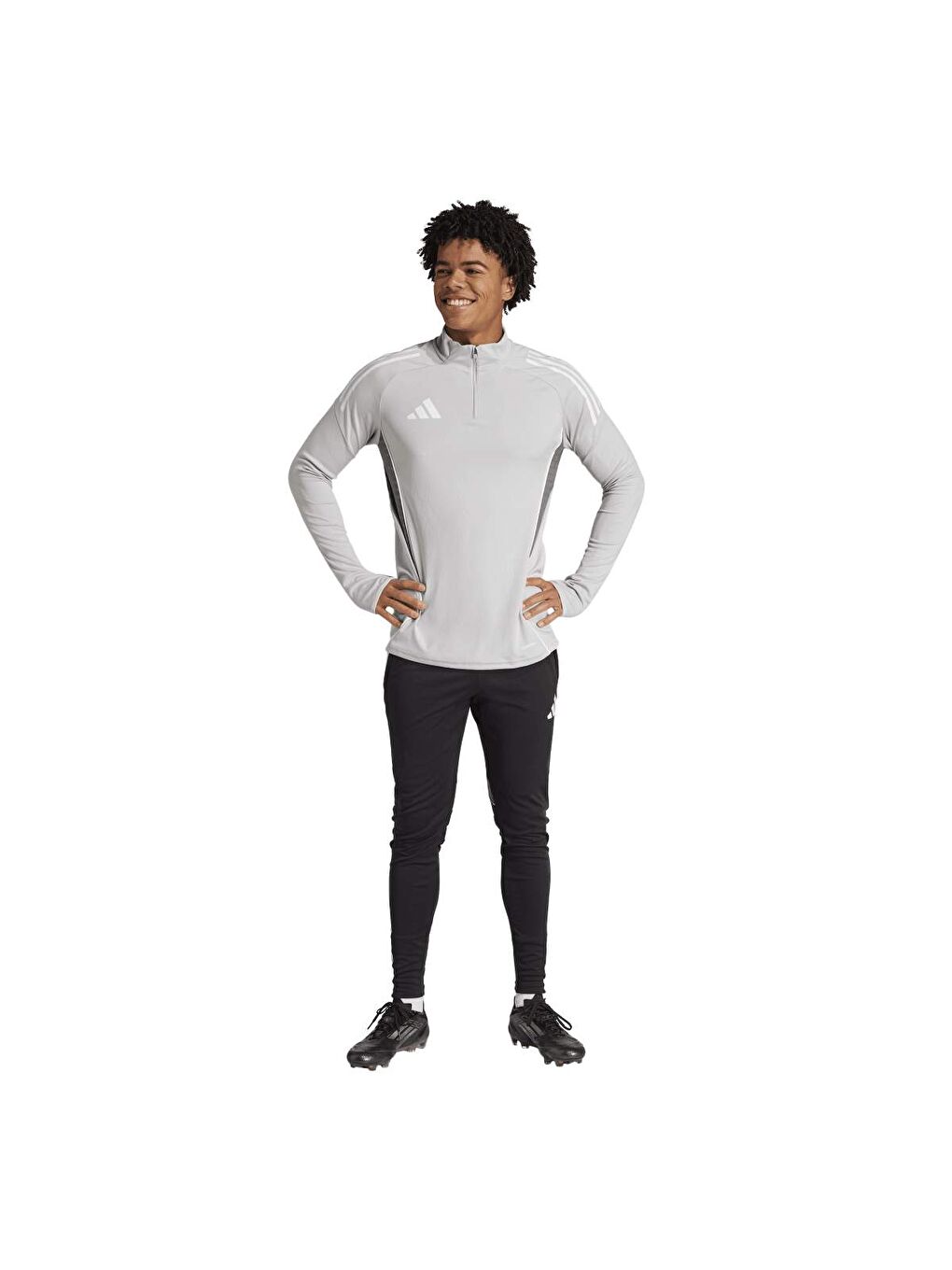 Tiro25C Training Top Erkek Gri Dik Yaka Ceket-4