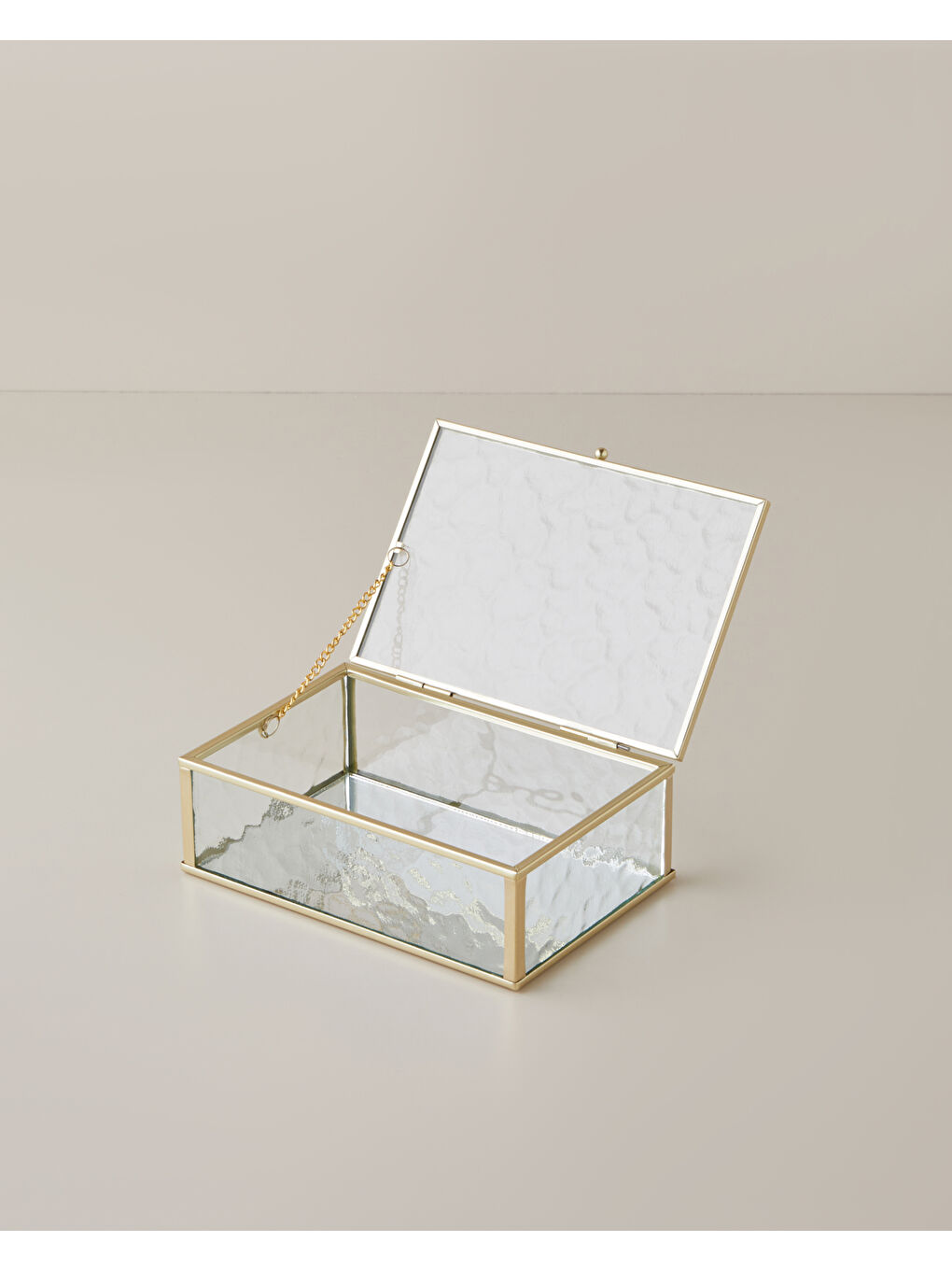 Sarı Poly Dekoratif Kutu 18x12x6 cm Gold-1