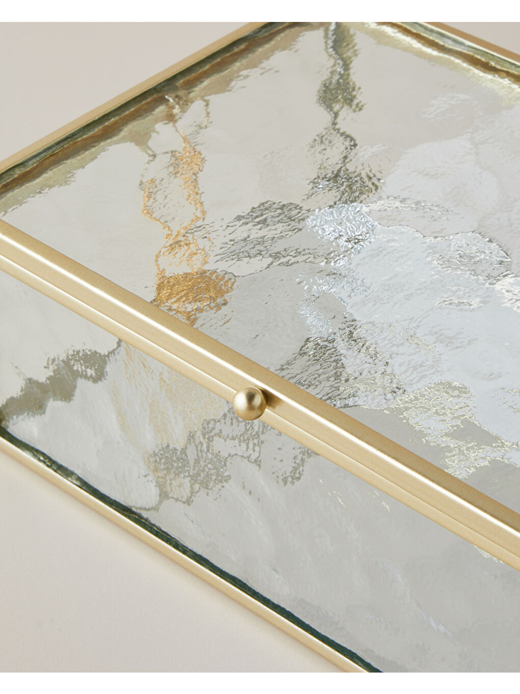 Sarı Poly Dekoratif Kutu 18x12x6 cm Gold-2