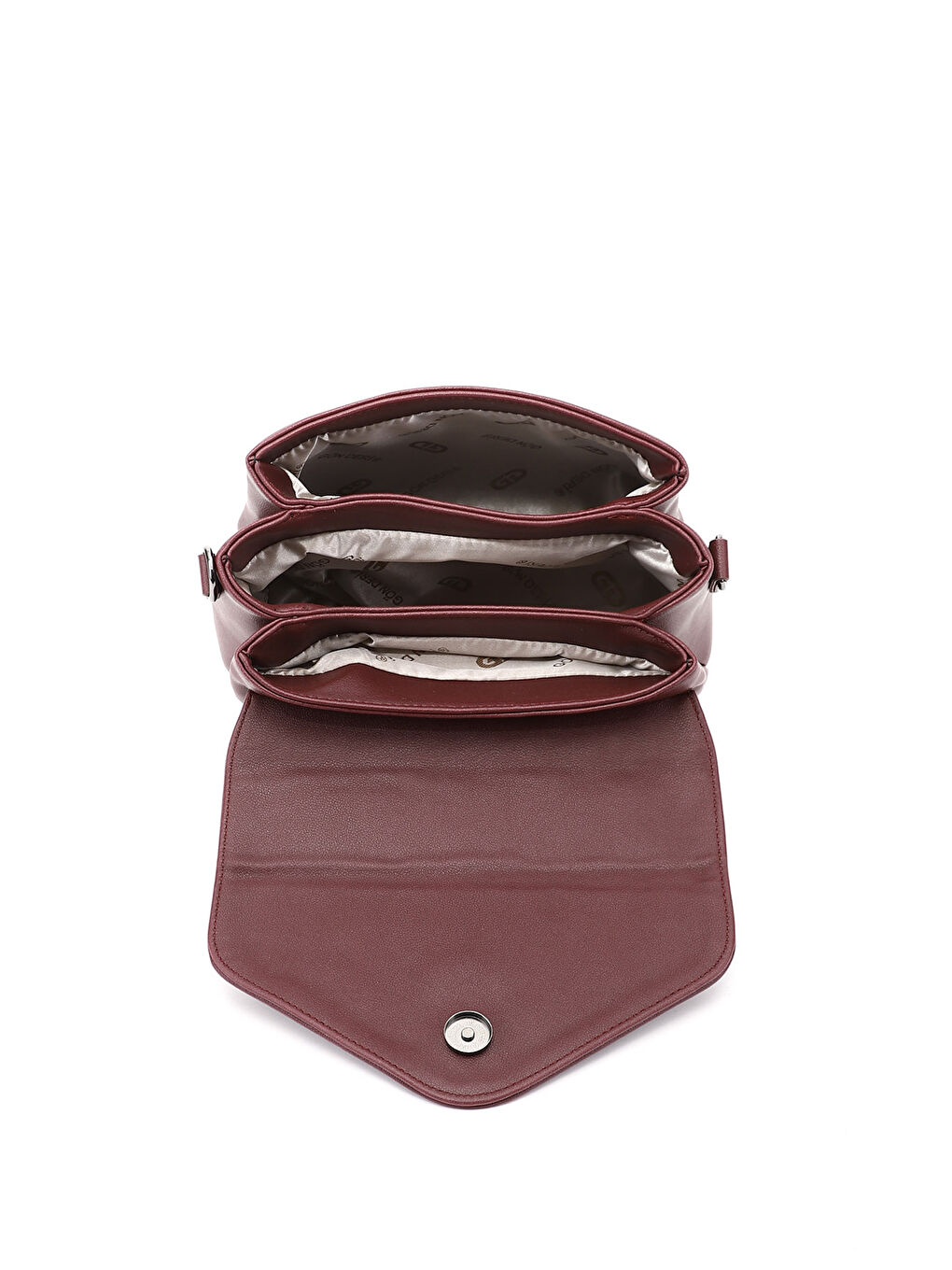 Bordo Kadın AÇIK BORDO Uzun Askılı El Ve Omuz Çantası-4