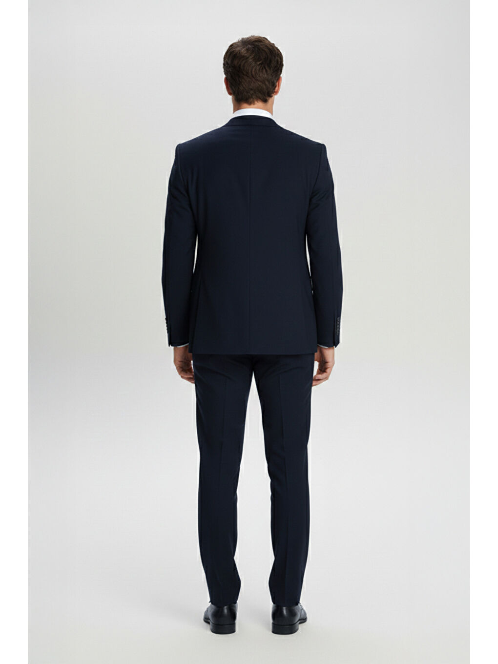 Giotelli Lacivert Slim Fit Sivri Yaka Yelekli Takım Elbise-3