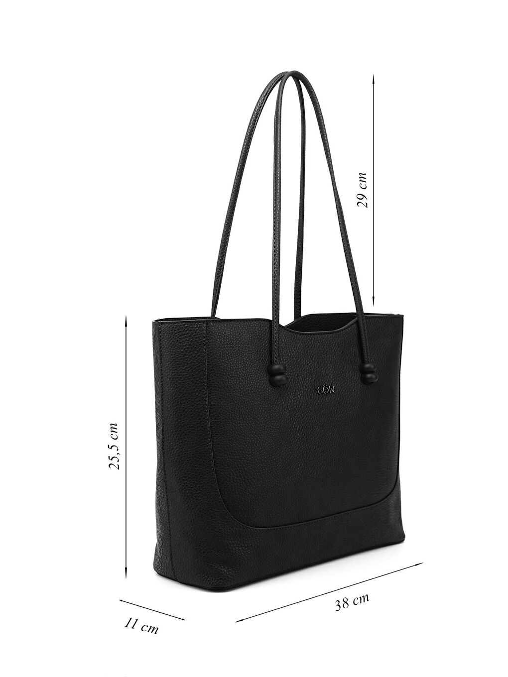 Siyah Kadın AÇIK SİYAH Yavrulu Omuz Çantası-1