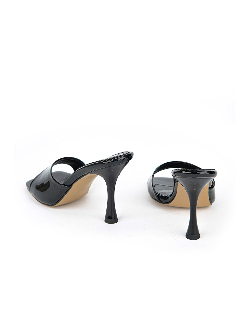 Kadın Topuklu Terlik 161996Z332 Siyah-2