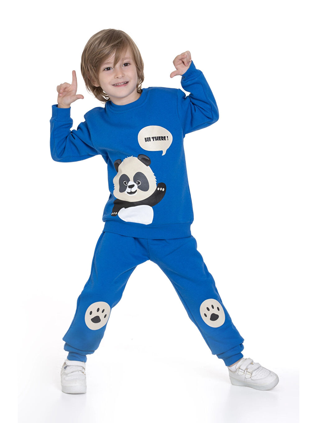 Mavi Panda Baskılı Takım 74110