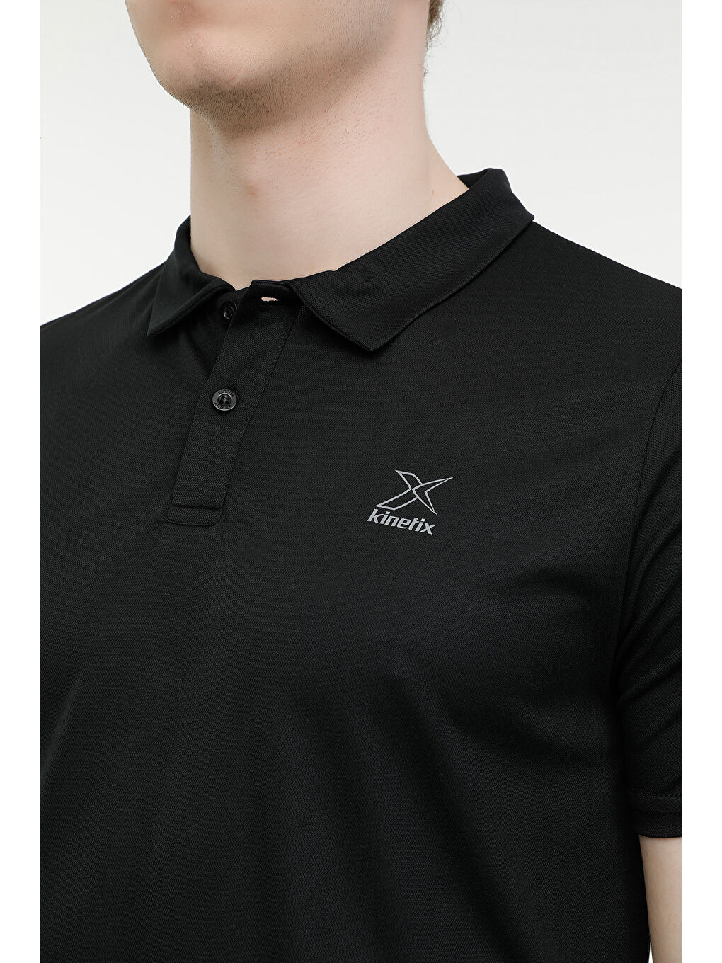 M-SN328 PES T-SHIRT 3FX Siyah Erkek Kısa Kol Tişört-3