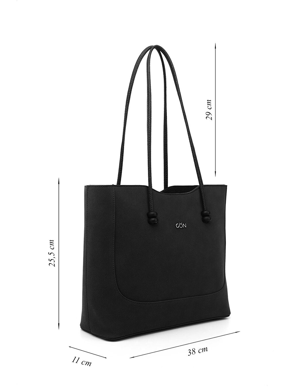 Siyah Kadın KOYU SİYAH Yavrulu Omuz Çantası-1